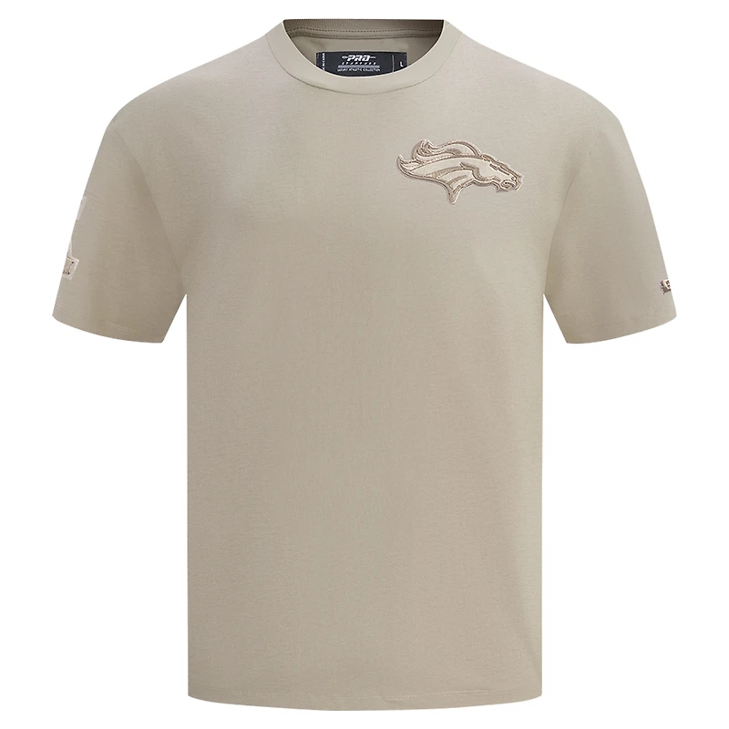 Men's Pro Standard Tan Denver Broncos Drop Shoulder T-Shirt
