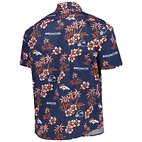 Chemise boutonnée Kekai des Broncos de Denver Reyn Spooner pour homme, bleu marine