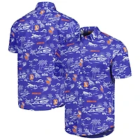 Chemise boutonnée à imprimé Kekai Reyn Spooner Royal Denver Broncos pour homme