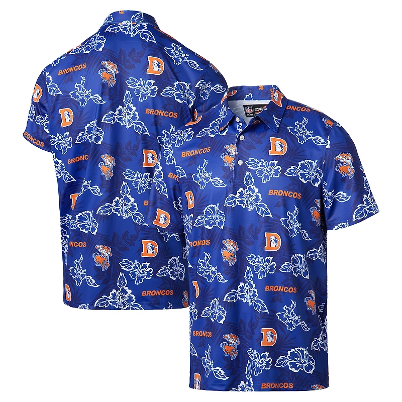 Polo Reyn Spooner Royal Denver Broncos Throwback Pua Performance pour hommes