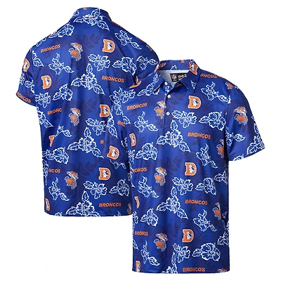 Polo Reyn Spooner Royal Denver Broncos Throwback Pua Performance pour hommes