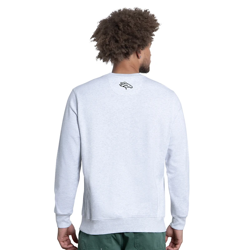 Sweat-shirt polaire Starter Ash Denver Broncos Faceoff pour homme