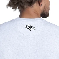 Men's Starter Ash Denver Broncos Faceoff Fleece Sweatshirt