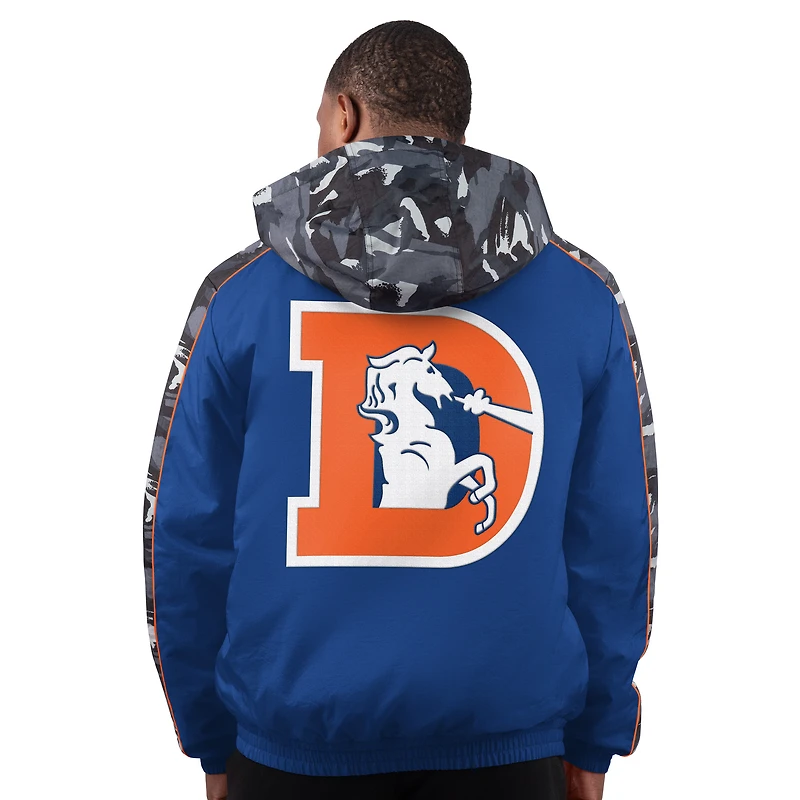 Veste à capuche zippée pour homme Starter Navy Denver Broncos Thursday Night Gridiron