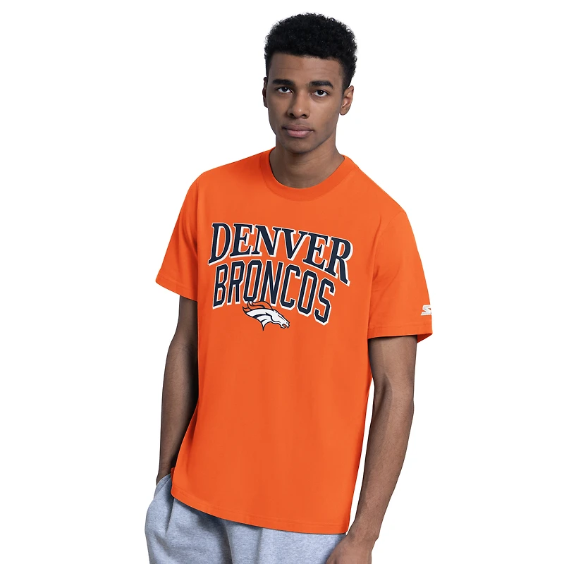 Men's Starter Orange/Gray Denver Broncos Two-Pack Logo T-Shirt Set