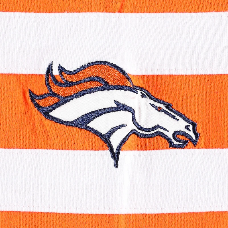 T-shirt à manches longues Starter orange/blanc Denver Broncos pour homme