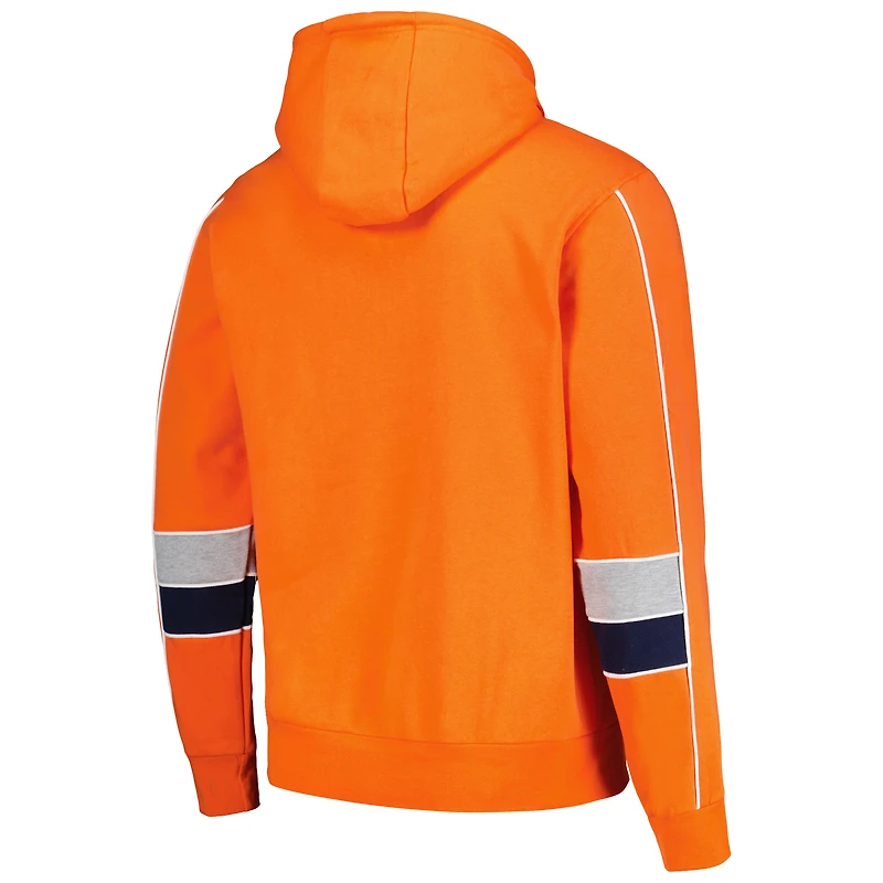 Sweat à capuche pour hommes Starter orange Denver Broncos Captain