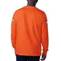 T-shirt à manches longues pour homme Starter Orange Denver Broncos Clutch Hit