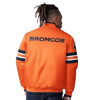 Veste universitaire à boutons-pression Denver Broncos Scout I pour homme, orange