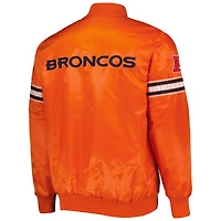 Men's Starter Orange Denver Broncos The Pick and Roll Full-Snap Jacket