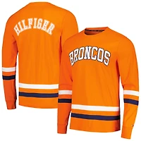 Men's Tommy Hilfiger Orange/Navy Denver Broncos Nolan Long Sleeve T-Shirt