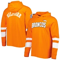 Men's Tommy Hilfiger Orange/White Denver Broncos Alex Long Sleeve Hoodie T-Shirt