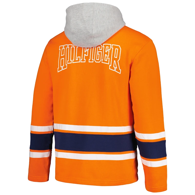 Sweat à capuche Tommy Hilfiger orange Denver Broncos Ivan Fashion pour hommes