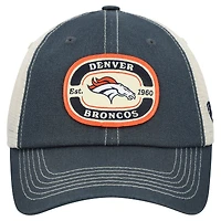 Casquette ajustable Top of the World bleu marine avec écusson d'équipe des Denver Broncos pour homme