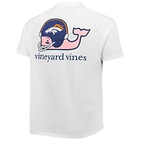 Men's Vineyard Vines White Denver Broncos Big & Tall Helmet T-Shirt