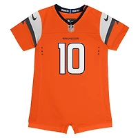 Newborn & Infant Nike Bo Nix Orange Denver Broncos Game Romper Jersey