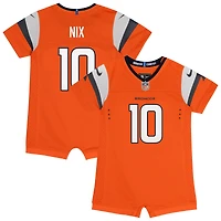 Maillot de jeu Nike Bo Nix Orange Denver Broncos pour nouveau-né et bébé