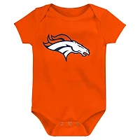 Newborn & Infant Orange Denver Broncos Team Logo Bodysuit
