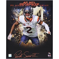Photo dédicacée de Patrick Surtain II (Denver Broncos), 40,6 x 50,8 cm, élu meilleur défenseur de l'année NFL 2024 (format In-Focus).