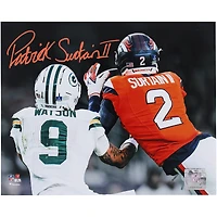Patrick Surtain II Denver Broncos Autographed 8" x 10" Interception Spotlight Photograph