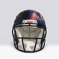 Patrick Surtain II Denver Broncos Autographed Riddell 2024 Speed Authentic Helmet - Art by Shawn Voelker - NF70444437