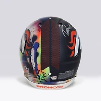 Patrick Surtain II Denver Broncos Autographed Riddell 2024 Speed Authentic Helmet - Art by Shawn Voelker - NF70444437