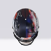Casque Riddell Speed ​​Authentic 2024 autographié par Patrick Surtain II des Broncos de Denver - Illustration de Shawn Voelker - NF70444437