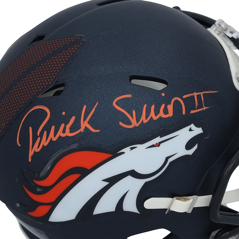 Patrick Surtain II Denver Broncos Autographed Riddell 2024 Speed Mini Helmet