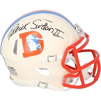 Patrick Surtain II Denver Broncos Autographed Riddell Retro Speed Mini Helmet
