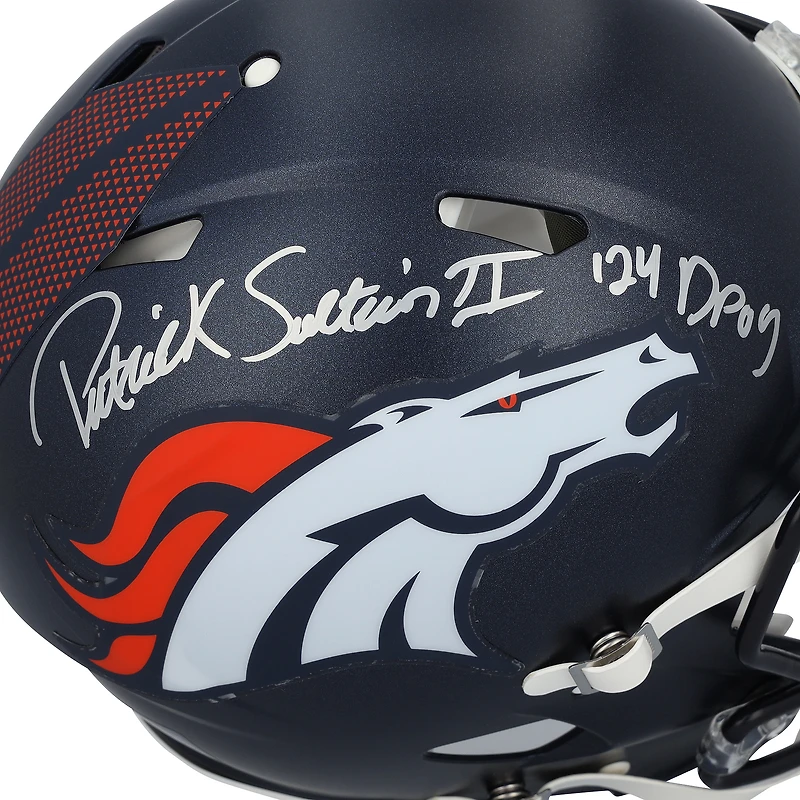 Patrick Surtain II Denver Broncos Autographed Riddell Speed Authentic Helmet with "24 DPOY" Inscription