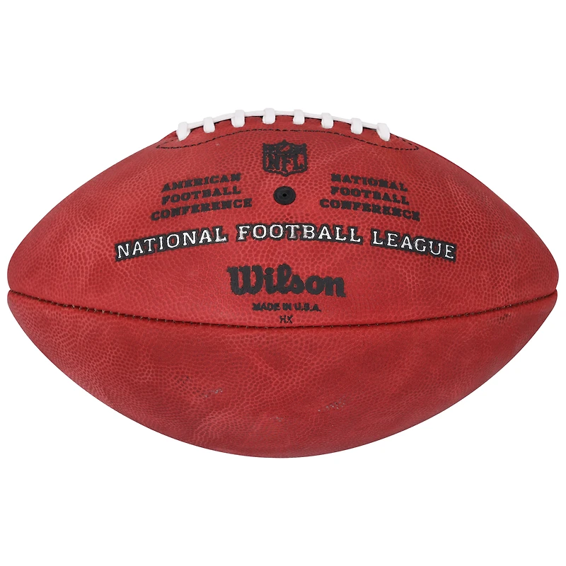 Ballon de football Wilson Duke dédicacé par Patrick Surtain II des Denver Broncos