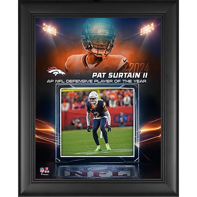 Patrick Surtain II Denver Broncos Framed 13" x 16" 2024 NFL Defensive Player of the Year Collage
