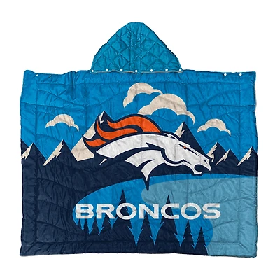 Cape de héros portable Pegasus Denver Broncos 54" x 70".