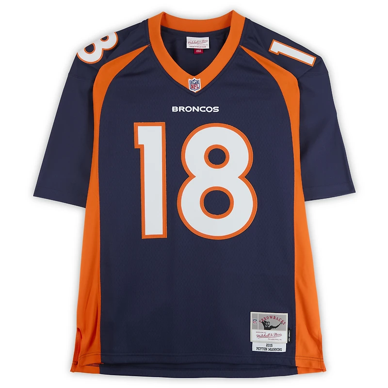 Peyton Manning Denver Broncos Autographed Navy Mitchell & Ness 2015 Legacy Jersey