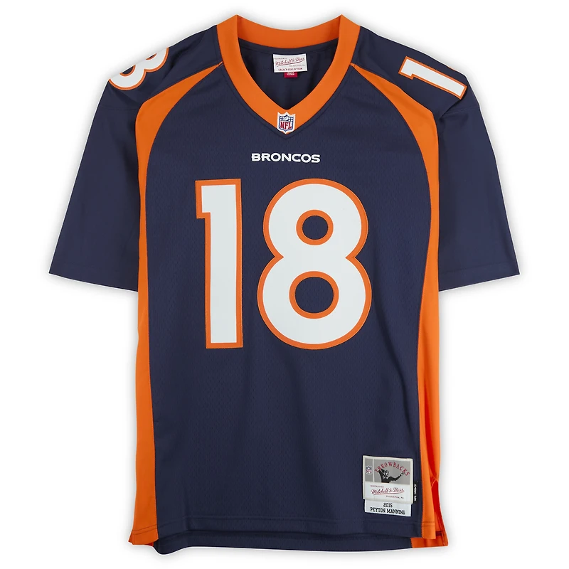 Peyton Manning Denver Broncos Autographed Navy Mitchell & Ness 2015 Legacy Jersey with "The Sheriff" Inscription