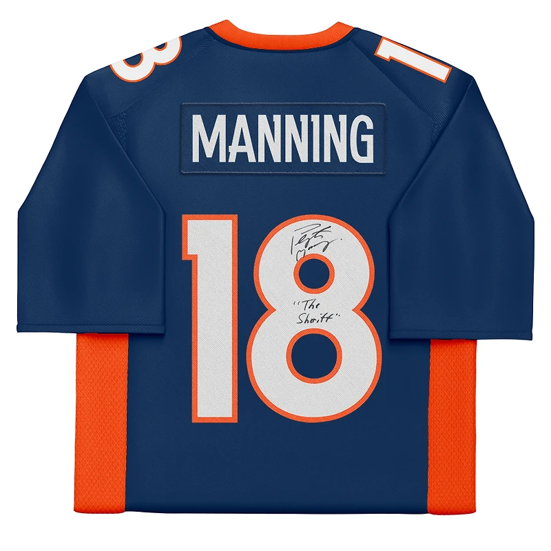 Peyton Manning Denver Broncos Autographed Navy Mitchell & Ness 2015 Legacy Jersey with "The Sheriff" Inscription