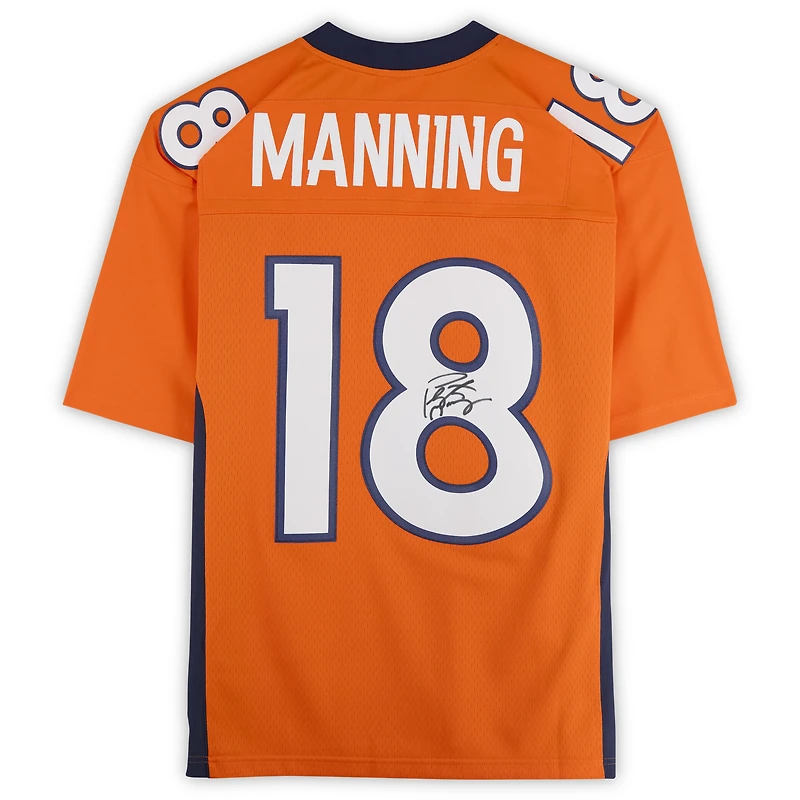 Peyton Manning Denver Broncos Autographed Orange Mitchell & Ness 2015 Legacy Jersey  