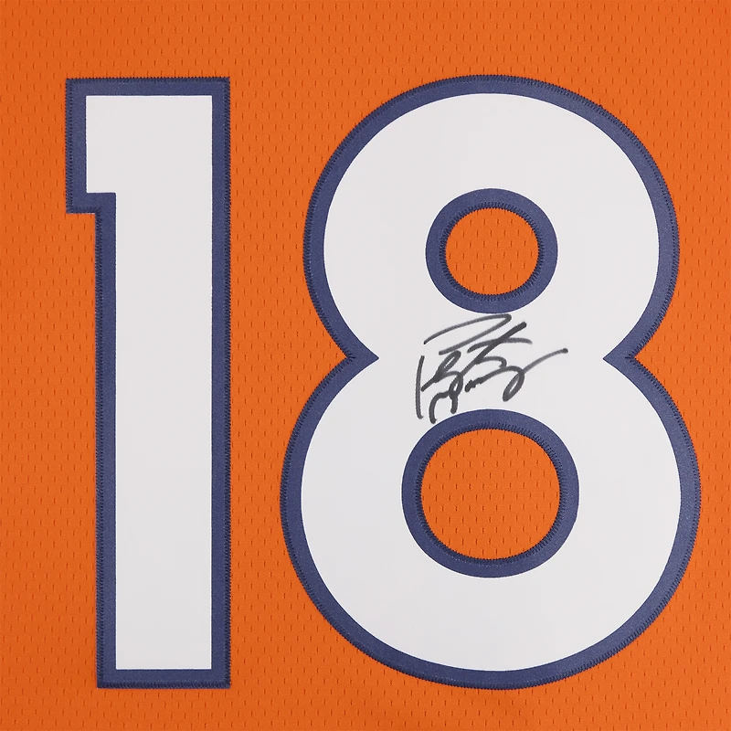 Peyton Manning Denver Broncos Autographed Orange Mitchell & Ness 2015 Legacy Jersey  