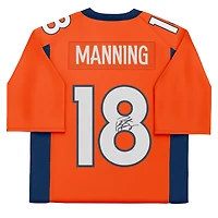 Maillot orange Mitchell & Ness Legacy 2015 dédicacé par Peyton Manning des Denver Broncos