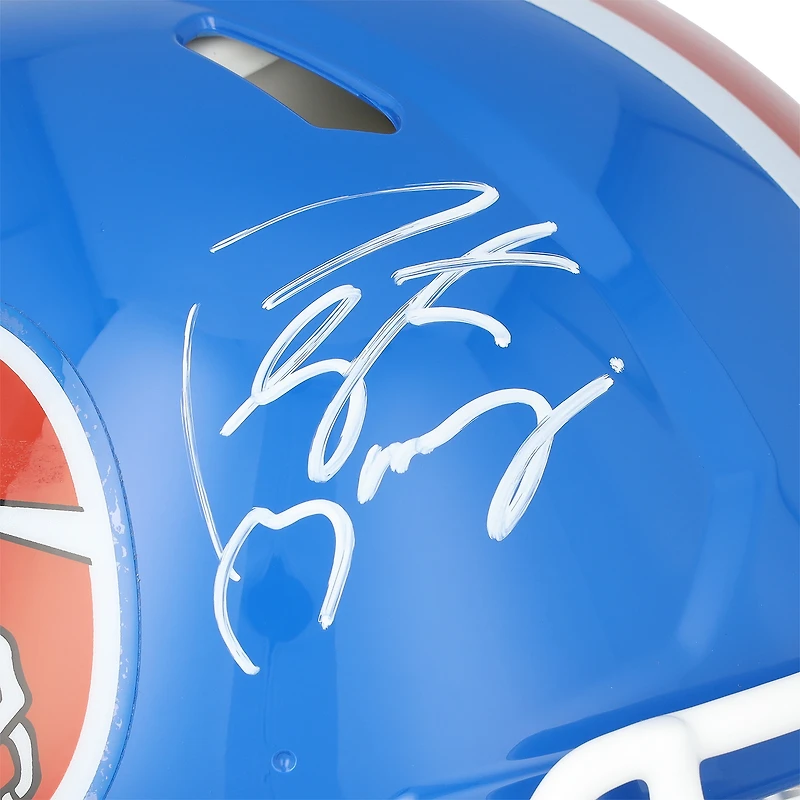 Peyton Manning Denver Broncos Autographed Riddell 1975-1996 Throwback Speed Authentic Helmet
