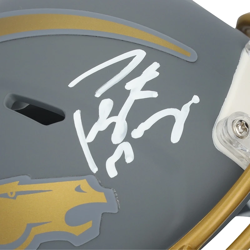 Peyton Manning Denver Broncos Autographed Riddell Slate Speed Mini Helmet