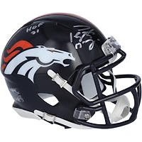 Peyton Manning Denver Broncos Autographed Riddell Speed Mini Helmet with "HOF 21" Inscription