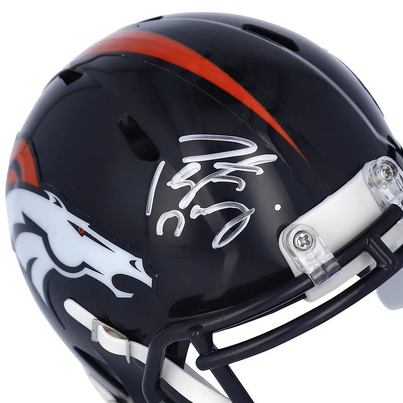 Peyton Manning Denver Broncos Autographed Riddell Speed Mini Helmet