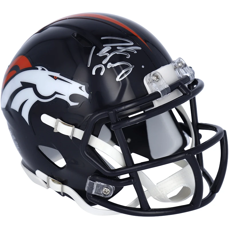 Peyton Manning Denver Broncos Autographed Riddell Speed Mini Helmet