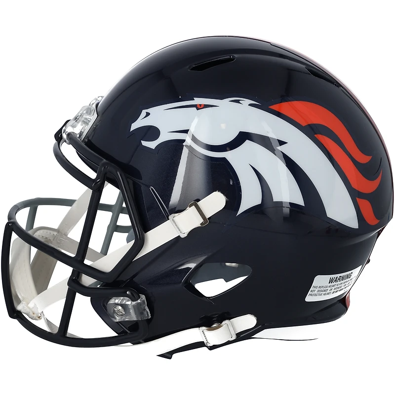 Peyton Manning Indianapolis Colts & Denver Broncos Autographed Riddell Split Speed Replica Helmet  - Signature on Colts Side