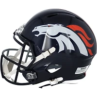 Peyton Manning Indianapolis Colts & Denver Broncos Autographed Riddell Split Speed Replica Helmet  - Signature on Colts Side