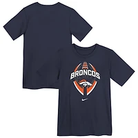 T-shirt Nike bleu marine Denver Broncos Icon Legend Dri-FIT pour enfant