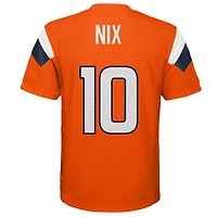 Preschool Outerstuff Bo Nix Orange Denver Broncos Replica Player Jersey