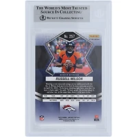 Russell Wilson Denver Broncos Autographed 2022 Panini Mosaic Pink Camo #257 Beckett Fanatics Witnessed Authenticated Card