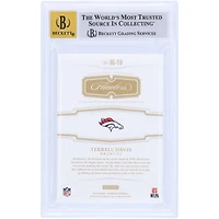 Terrell Davis Denver Broncos Autographié 2018 Panini Flawless Draft Gems Ruby #DG-TD #3/4 BGS Authentifié 9/10 Carte - 9.5,9,9,9 Sous-grades